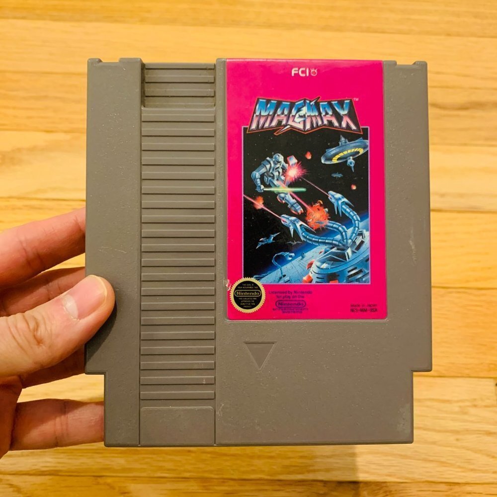 Nintendo NES MagMax 1985 Video Game Cartridge Authentic Tested Work